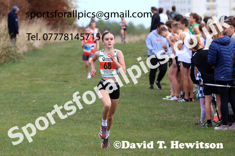 Boys and Girls under-13s, 2025 Farringdon Cross Country Relays, Sunderland. Photo: David T. Hewitson/Sports for All Pics